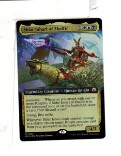 MTG SkeenAB Sidar Jabari of Zhalfir BORDERLESS FOIL from MOC. NM. - Image 1