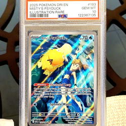 Misty's Psyduck 193/182 - 2025 Pokemon Destined Rivals Illustration Rare PSA 10 - Image 1