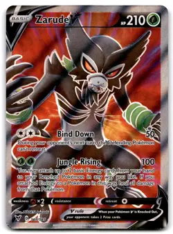 2020 Sword & Shield - Vivid Voltage Zarude V Basic/Rare Ultra #167 NRMT - Image 1
