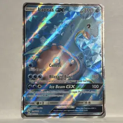 The Pokemon Company Lapras GX 139/149 SM Base Set Ultra Rare Full Art Holo 190HP - Image 1