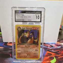 Pokemon Dark Charizard 21/82 Team Rocket 1st Edition CGC 10 (2000) Rare - Image 1