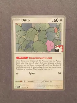 Pokemon Ditto 132/165 NM Play! Prize Pack 6 Scarlet & Violet 151 - Image 1