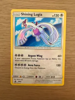 Shining Lugia 2017 Pokemon Sun & Moon Black Star Promo Holo #SM82 - Image 1