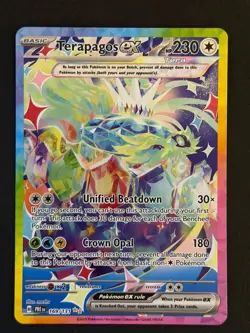 Pokemon TCG Terapagos ex 170/142 SIR SV: Stellar Crown M/NM - Image 1