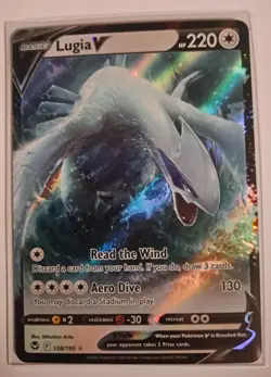 Pokemon TCG Lugia V Silver Tempest 138/195 Holo Ultra Rare - Image 1