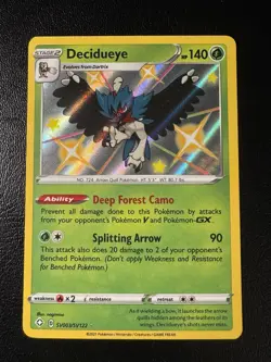 Decidueye Shiny Holo Rare Shining Fates: Shiny Vault SV003/SV122 NM Pokemon - Image 1