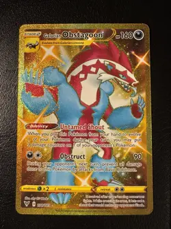 Holofoil - Galarian Obstagoon (Secret) - 198/185 / NM / English Pokemon TCG - Image 1