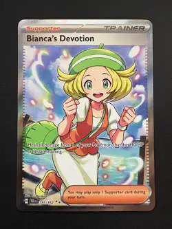 Bianca's Devotion 197/162 Pokemon Temporal Forces Ultra Rare Near Mint NM 2024 - Image 1