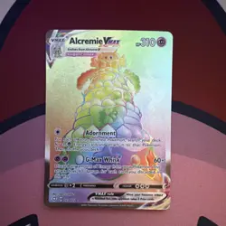Pokemon Alcremie VMAX Secret Rare Full Art Holo 073/072 Shining Fates - Image 1