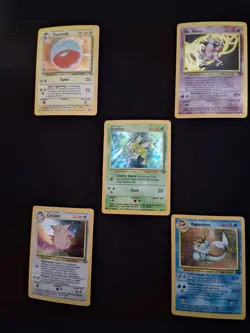 Pokemon TCG Scyther Ninetales Vaporeon Gyrados Clefable Jumpluff Holos Lot - Image 1