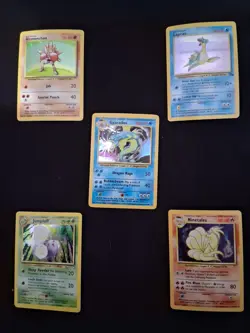 Pokemon TCG Scyther Ninetales Vaporeon Gyrados Clefable Jumpluff Holos Lot - Image 2