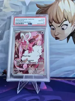 2024 POKEMON TWM EN-TWILIGHT MASQUERADE #180 ENAMORUS PSA 10 - Image 1