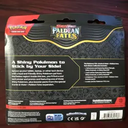 Pokemon Paldean Fates Tech Sticker Collection 3 Booster Pack Blister- Fidough - Image 2