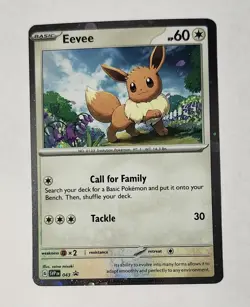 Single Swirl- Eevee [Cosmos Holo] #43- Pokemon Promo NM - Image 1