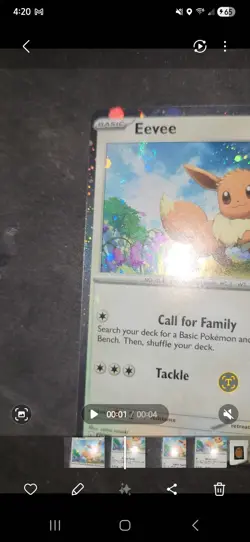 Single Swirl- Eevee [Cosmos Holo] #43- Pokemon Promo NM - Image 4