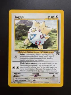 Pokemon TCG 2001 Wizards of the Coast Black Star Promo Togepi (30) - NM - Image 1