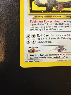 Pokemon TCG 2001 Wizards of the Coast Black Star Promo Snorlax (49) - Mint - Image 4