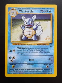 Pokemon TCG 2001 Wizards of the Coast Stamped Promo Wartortle (63) - LP - Image 1