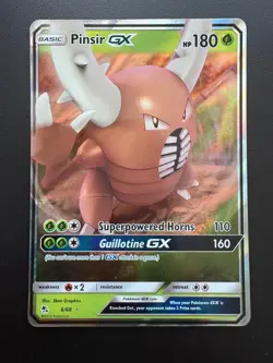 Pokemon TCG: 2019 Hidden Fates Ultra Rare Pinsir GX (6/68) - Image 1