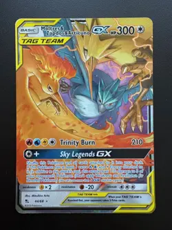 Pokemon TCG: 2019 Hidden Fates Full Art Moltres, Zapdos & Articuno GX (44/68) - Image 1