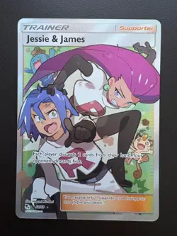 Pokemon TCG: 2019 Hidden Fates Full Art Jessie & James (68/68) - Image 1