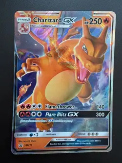 Pokemon TCG: 2019 Hidden Fates Tin Black Star Promo Charizard GX (SM211) - Image 1