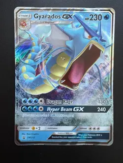 Pokemon TCG: 2019 Hidden Fates Tin Black Star Promo Gyarados GX (SM212) - Image 1