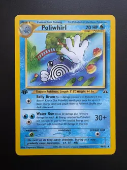 Pokemon TCG: 2001 Neo Discovery 1st Edition Poliwhirl (44/75) LP/MP - Image 1