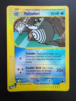 Pokemon TCG: 2003 Skyridge Reverse Holo Poliwhirl (88/144) LP - Image 1