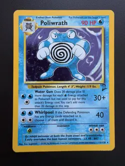 Pokemon TCG: 2000 Base Set 2 Poliwrath (15/130) - LP/MP - Image 1