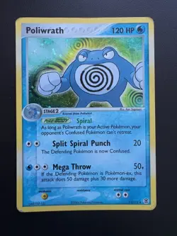 Pokemon TCG: 2004 EX FireRed LeafGreen Holo Rare Poliwrath (11/112) LP - Image 1