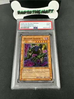 PSA 9 YuGiOh Dragon Seeker TP2-002 Super Rare Tournament Pack Season 2 MINT - Image 1