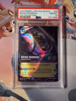 Bruno Madrigal Undetected Uncle D23 collection Disney Lorcana PSA 10 - Image 1