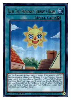 Yugioh Fairy Tale Prologue: Journey's Dawn #BLMM-EN036 Ultra Rare NM - Image 1