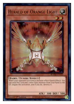 Yugioh Herald of Orange Light #BLMM-EN103 Ultra Rare NM - Image 1