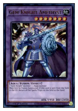 Yugioh Gem-Knight Amethyst #BLMM-EN141 Ultra Rare NM - Image 1
