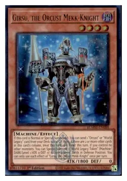 Yugioh Girsu, the Orcust Mekk-Knight #BLMM-EN088 Ultra Rare NM - Image 1