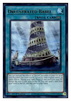 Yugioh Orcustrated Babel #BLMM-EN097 Ultra Rare NM - Image 1