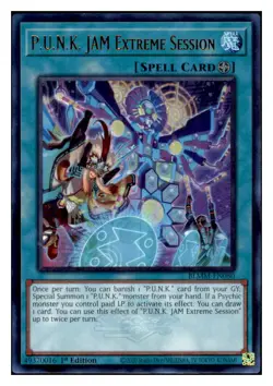 Yugioh P.U.N.K. JAM Extreme Session #BLMM-EN080 Ultra Rare NM - Image 1