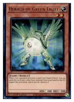 Yugioh Herald of Green Light #BLMM-EN102 Ultra Rare NM - Image 1