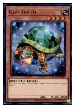 Yugioh Gem-Turtle #BLMM-EN111 Battles of Legend: Monster Mayhem Ultra Rare NM - Image 1