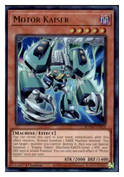Yugioh Motor Kaiser #BLMM-EN028 Battles of Legend: Monster Mayhem Ultra Rare NM - Image 1