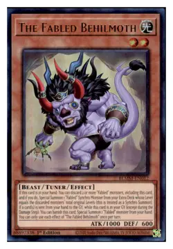 Yugioh The Fabled Behilmoth #BLMM-EN012 Ultra Rare NM - Image 1