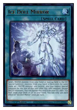 Yugioh Ice Doll Mirror #BLMM-EN033 Ultra Rare NM - Image 1