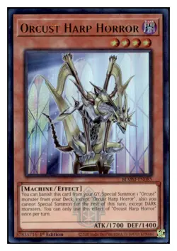 Yugioh Orcust Harp Horror #BLMM-EN085 Ultra Rare NM - Image 1