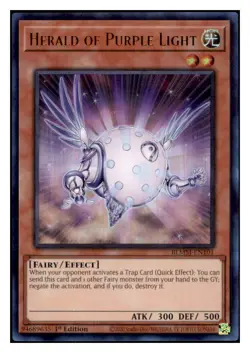 Yugioh Herald of Purple Light #BLMM-EN101 Ultra Rare NM - Image 1