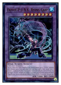Yugioh Ukiyoe-P.U.N.K. Rising Carp #BLMM-EN079 Ultra Rare NM - Image 1
