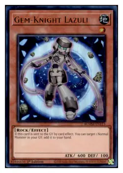 Yugioh Gem-Knight Lazuli #BLMM-EN113 Ultra Rare NM - Image 1
