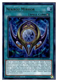 Yugioh Nekroz Mirror #BLMM-EN165 Battles of Legend: Monster Mayhem Ultra Rare NM - Image 1