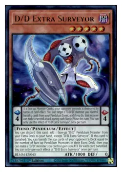 Yugioh D/D Extra Surveyor #BLMM-EN043 Ultra Rare NM - Image 1